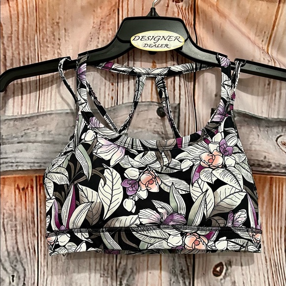GAIAM Floral Sports Bra Size Medium EUC! - Picture 1 of 7